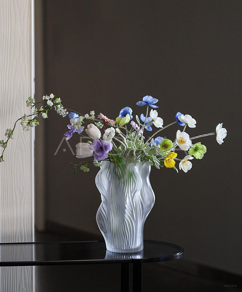 Clear Glass Hydroponic Vase Modern - scene