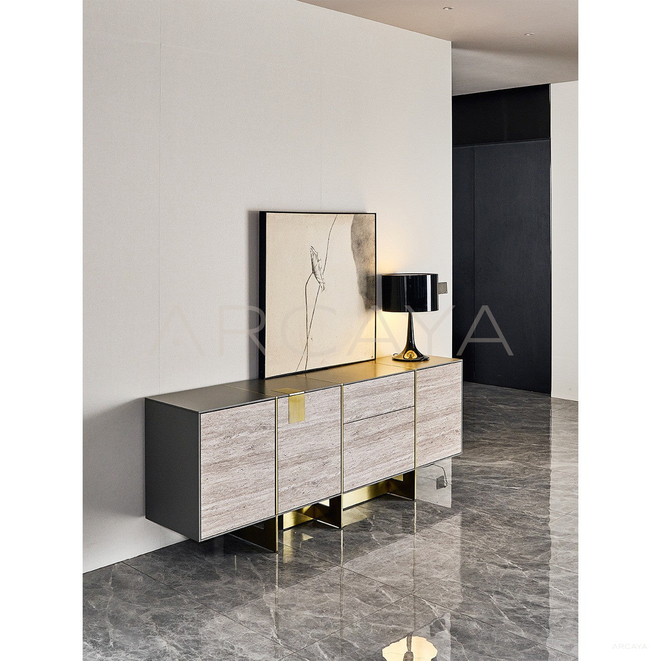 Italian Minimalist Sideboard - scene