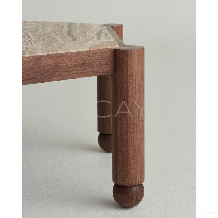 Hexagonal Vintage Coffee Table - scene