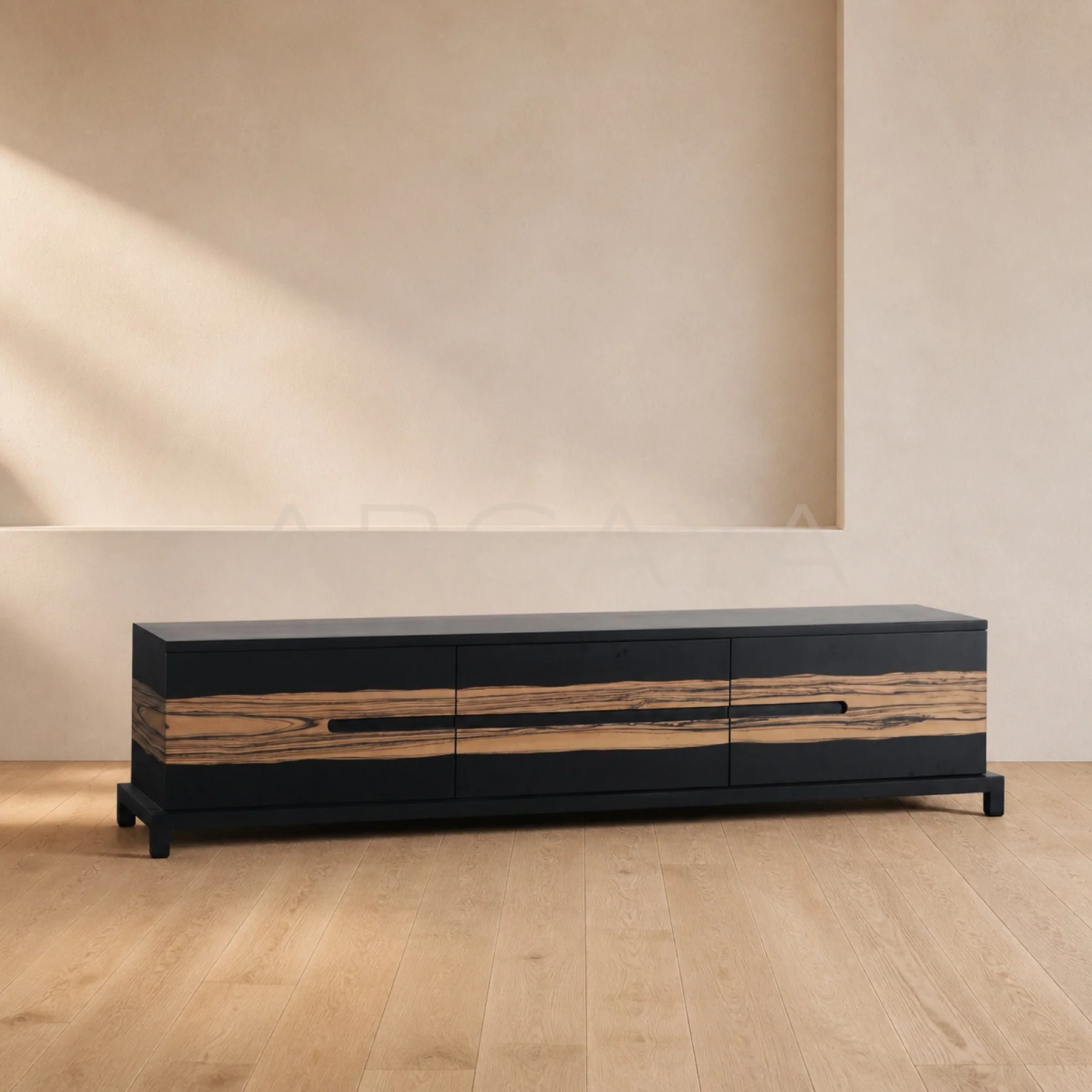 Enna Linen Media Console - product view 01