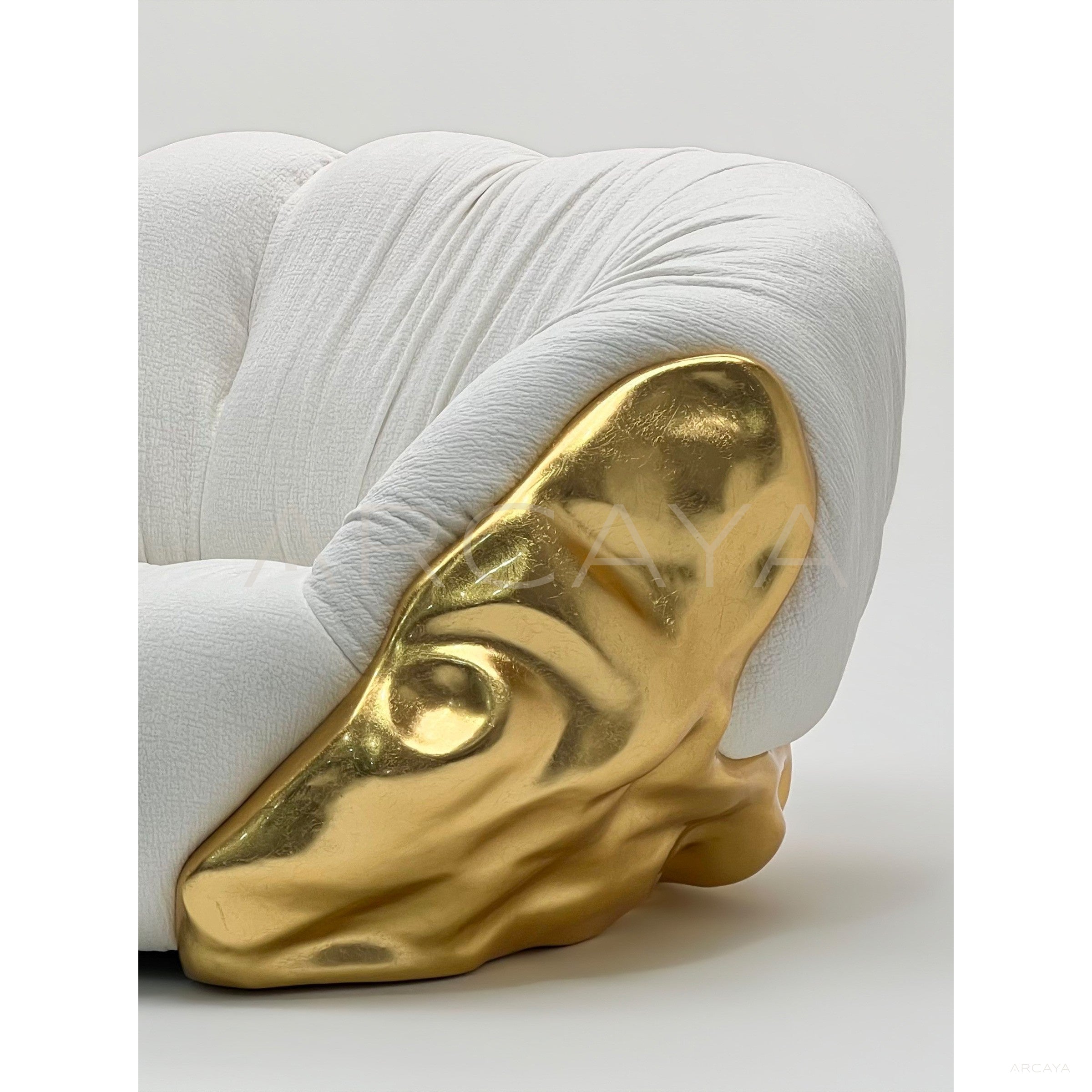 Sculptural Gilded Cloud Sofa