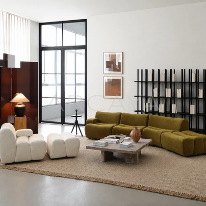 Elara Meadow Straight Sofa - product view 02