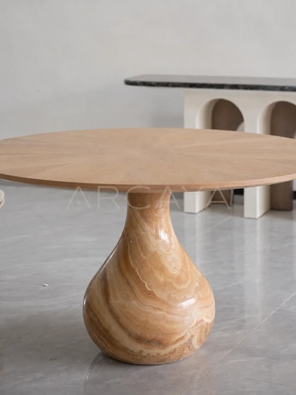 Haven Field Dining Table - front view 06