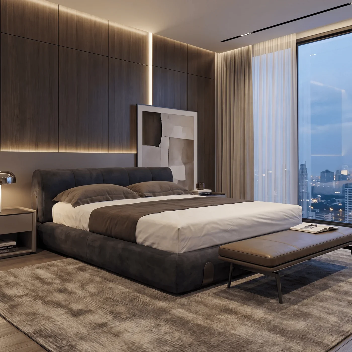 Floating & Low Beds in a modern room