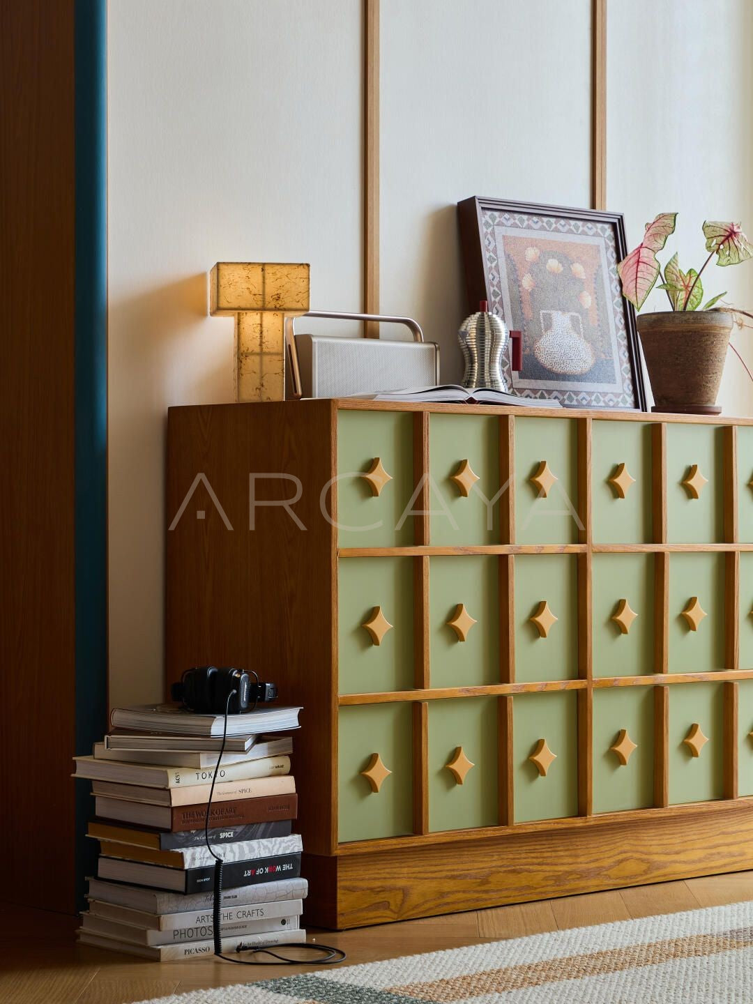 Matcha Green Chest Of Drawers - scene