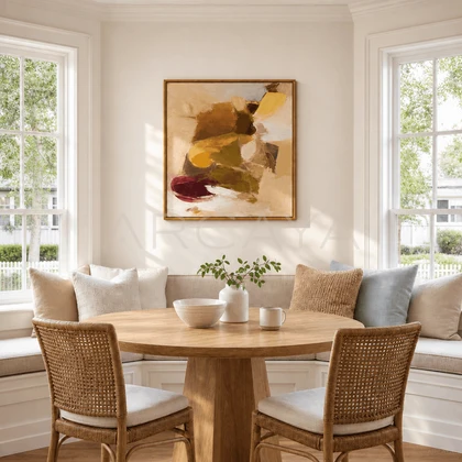 Autumn Bloom Wall Art — styled interior view 2