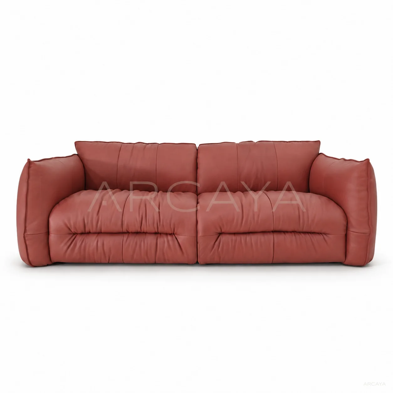 Isla Manor Straight Sofa - product view with realistic grounded contact shadow