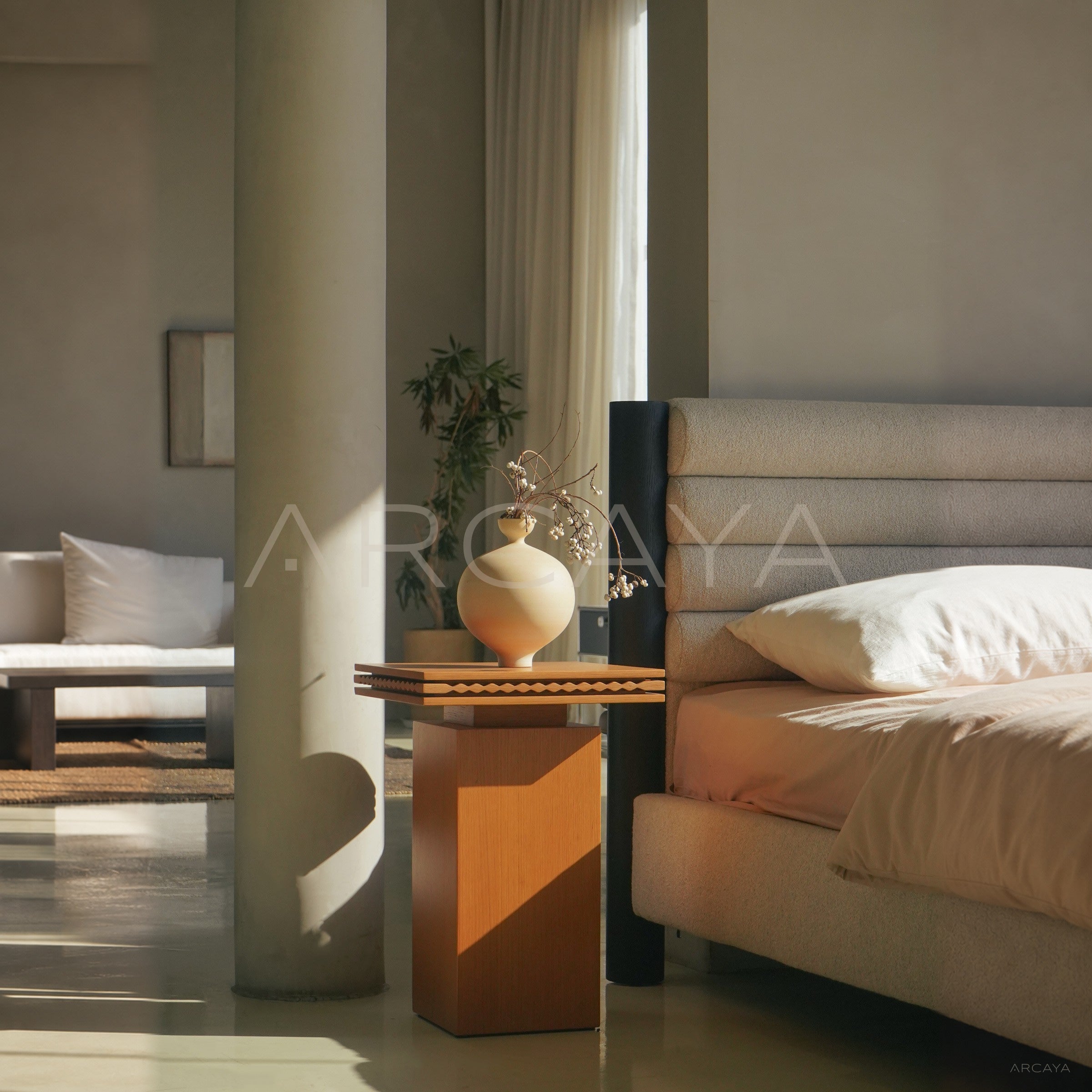 Dio Oak Moss Side Table