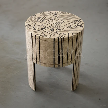 Haven Sand Nightstand - front view 06