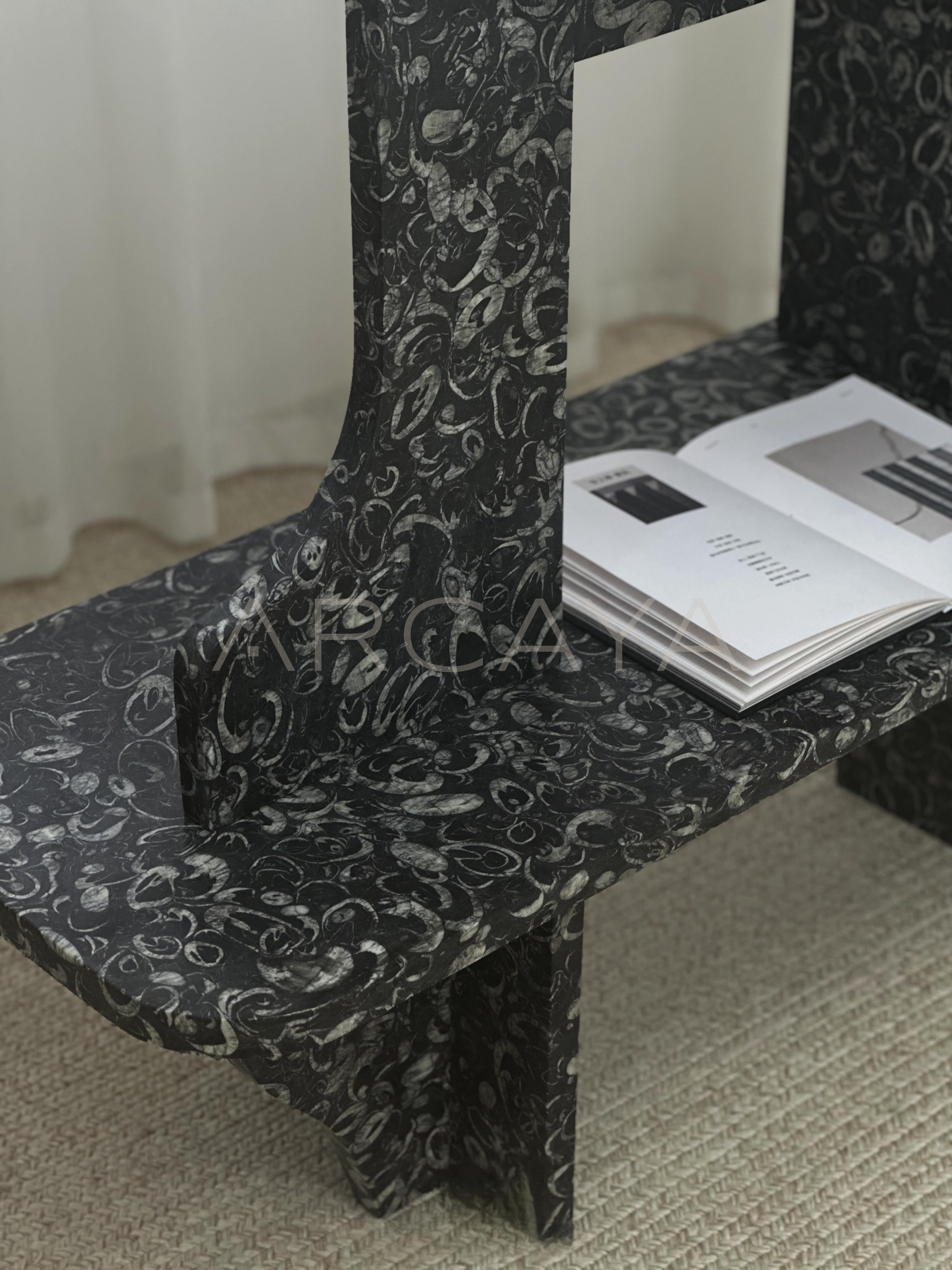 Natural Stone Side Table Display - scene