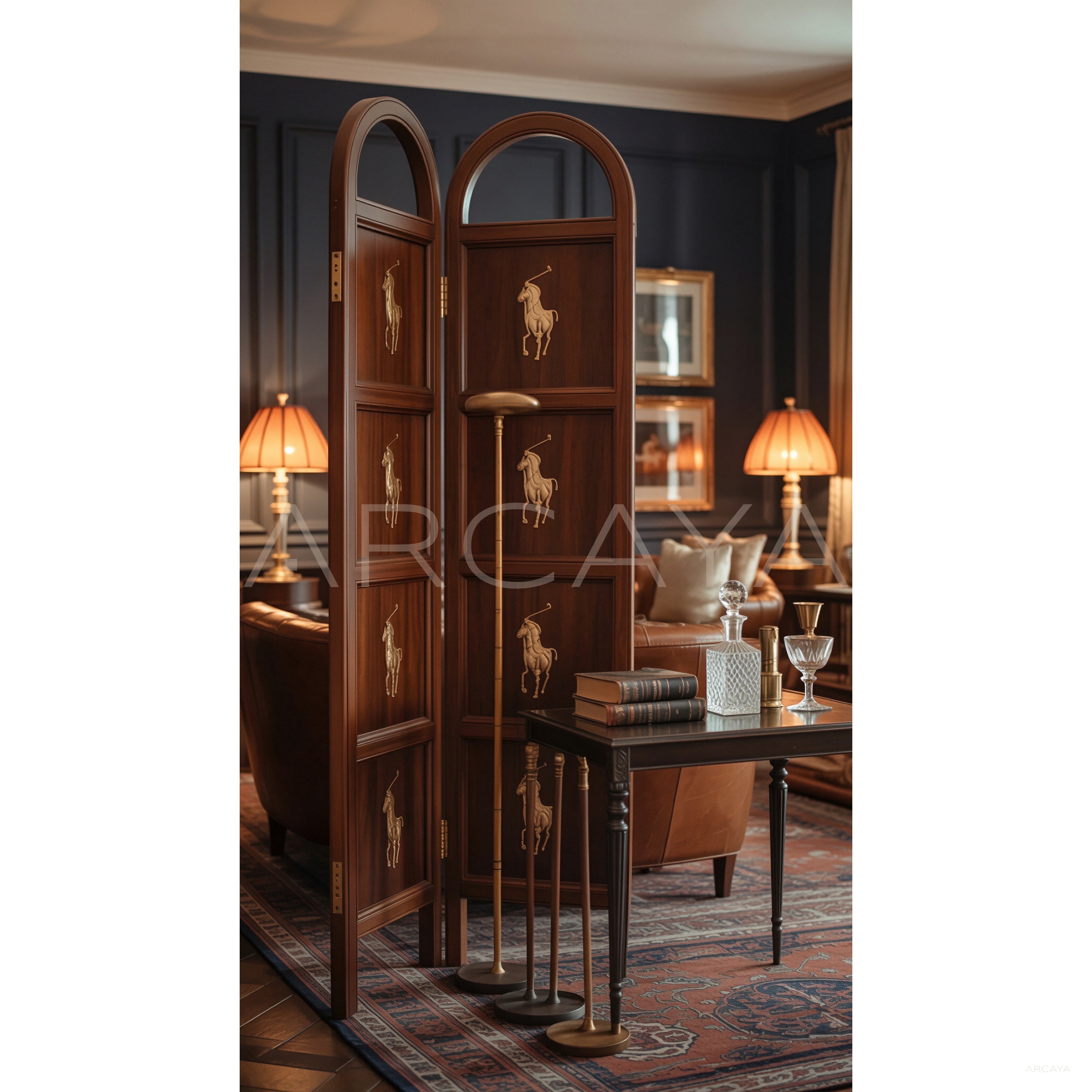 British Wooden Folding Screens