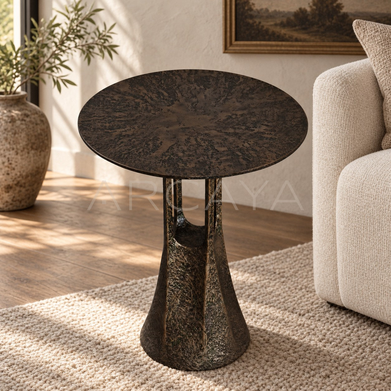Hand Forged Textured Coffee Table