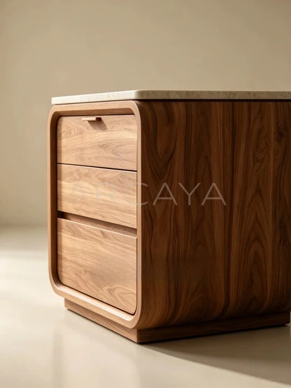 Alba Onyx Nightstand - product view 10