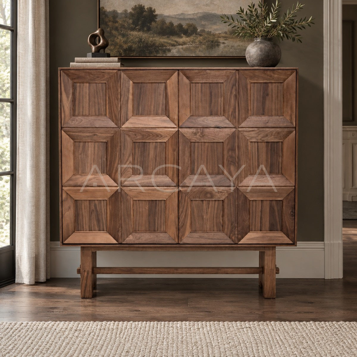 Black Walnut Solid Wood Sideboard