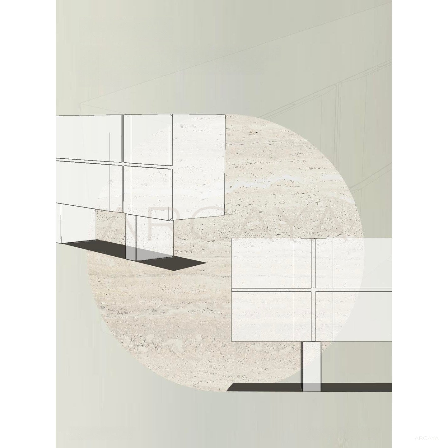 Zhuo Rustic Cabinet - scene