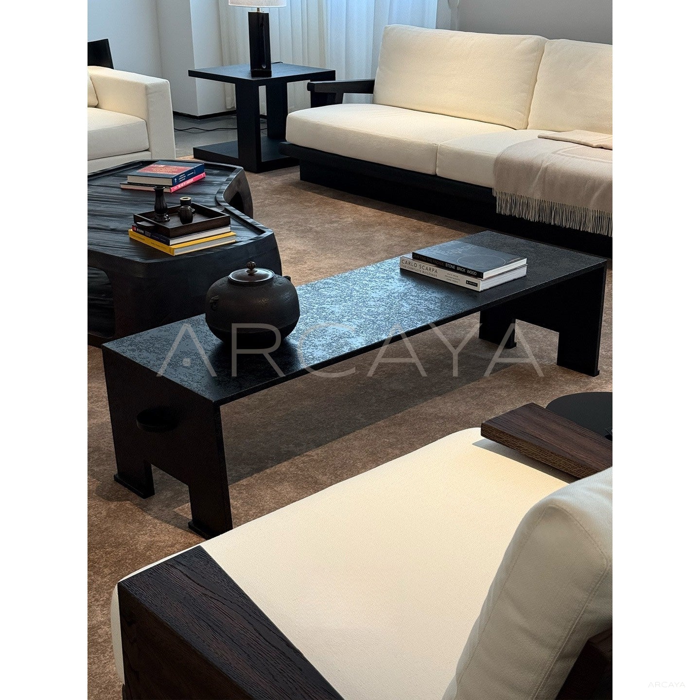 Textured Statement Piece — Coffee Table - scene