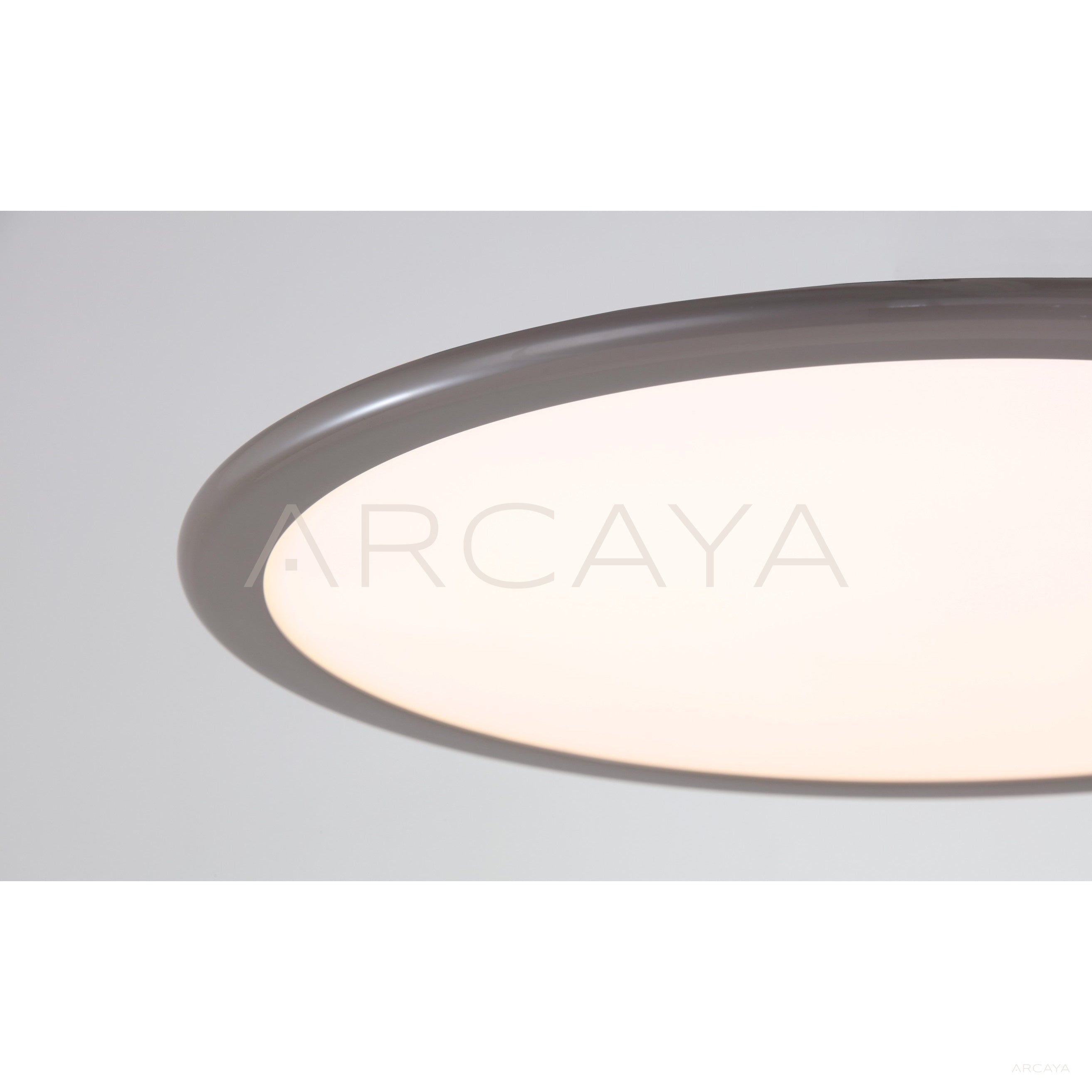 Milky Thin Disc Ceiling Light 23051 - scene