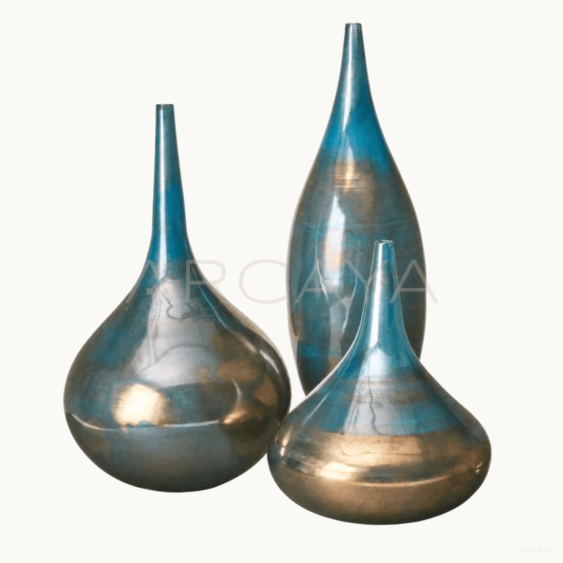 Blue Gold Drop Vase — product view