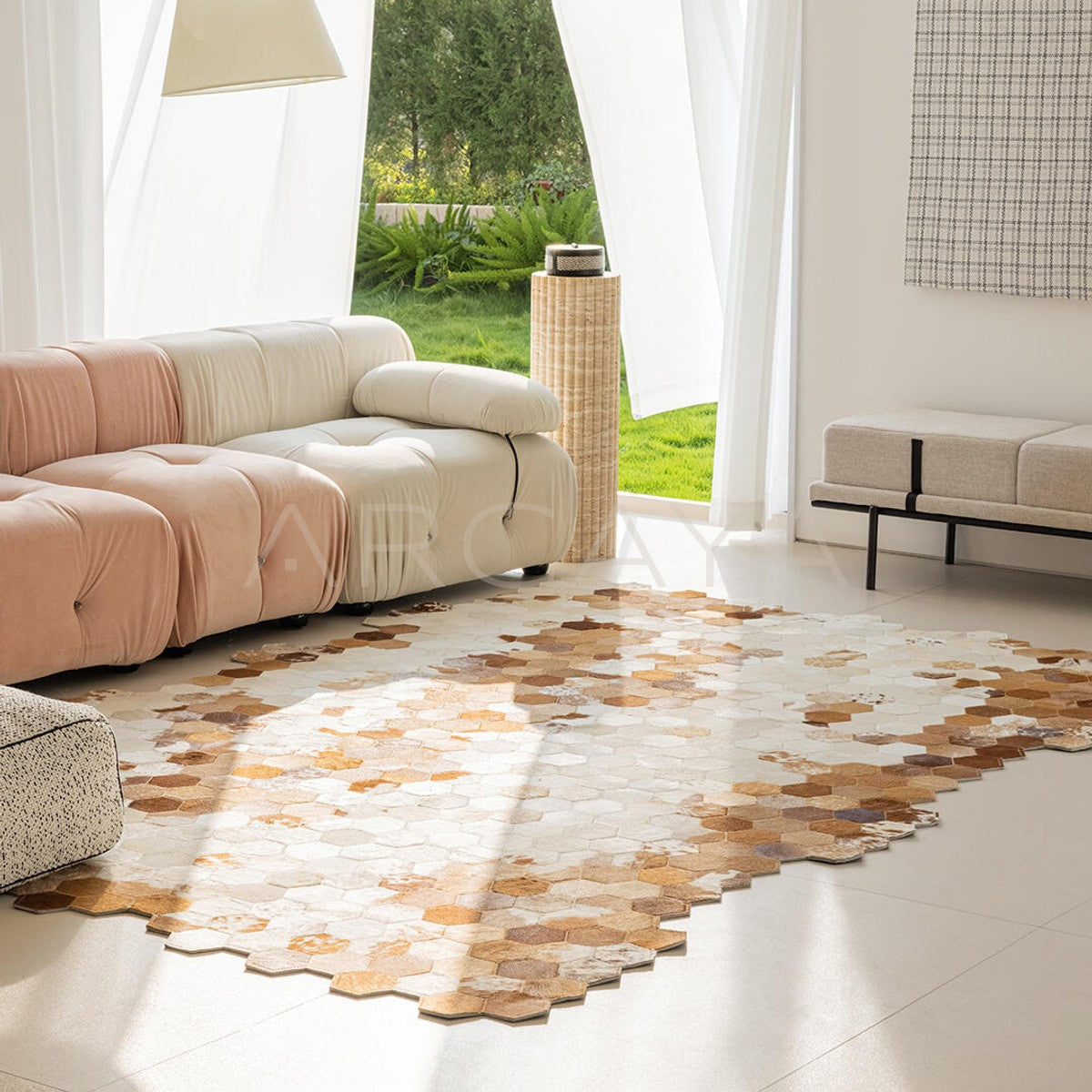 Stain Resistant Cowhide Rug