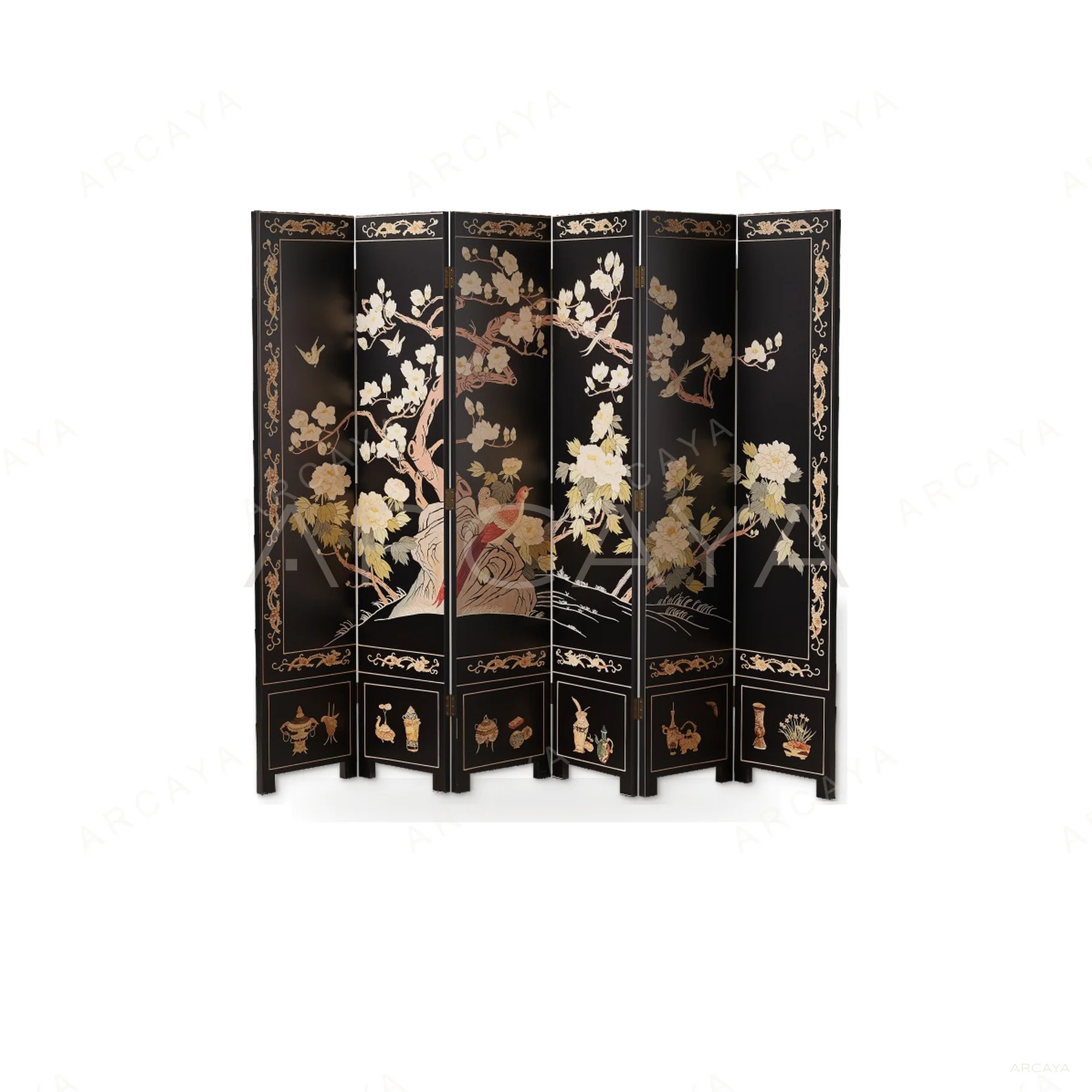 Stuart Painted Screen — view 03