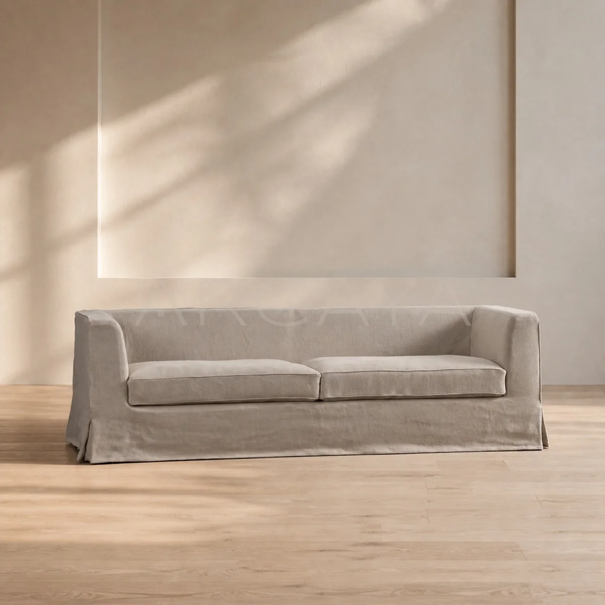 Faye Cedar Straight Sofa