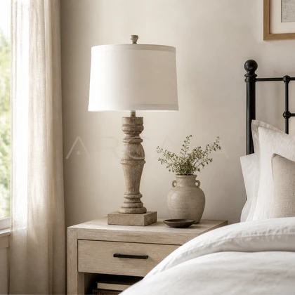 Hesper Vale Table Lamp — styled interior view 01
