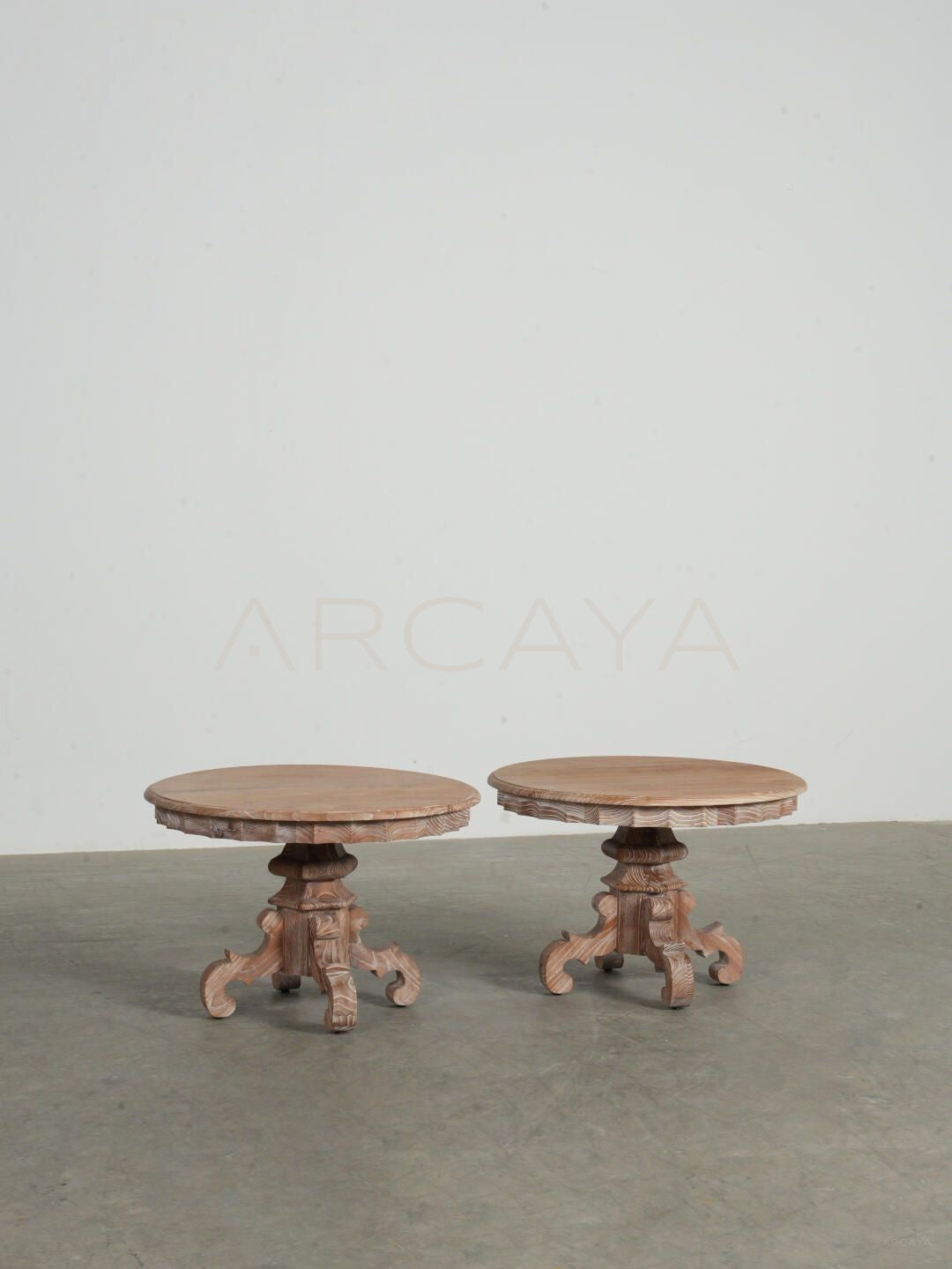 Wabi Sabi Distressed Side Table - scene