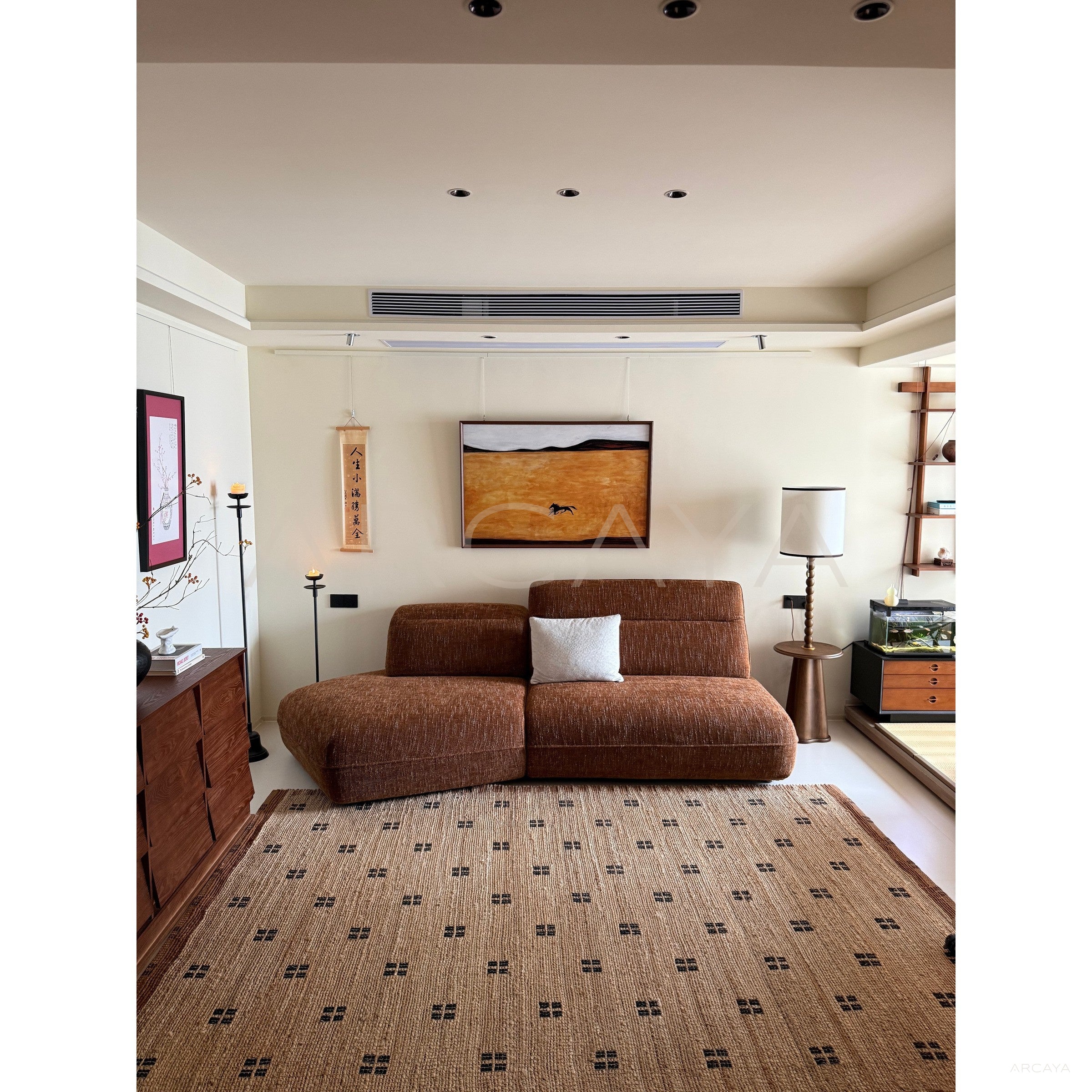Small Space Irregular Sofa - scene