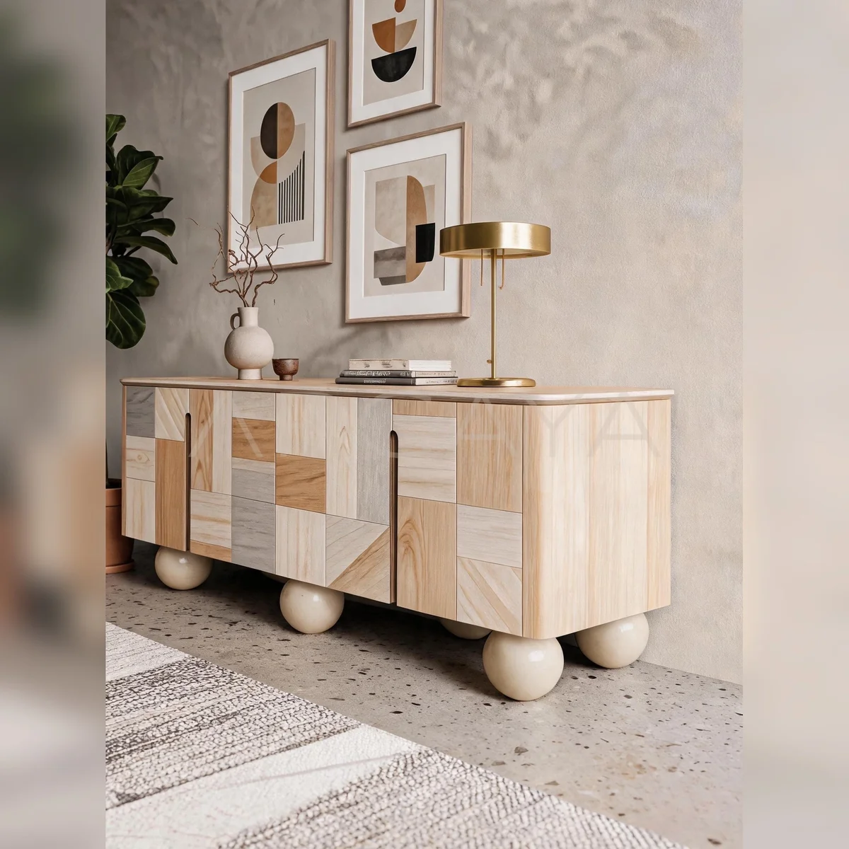 Faye Oak Sideboard