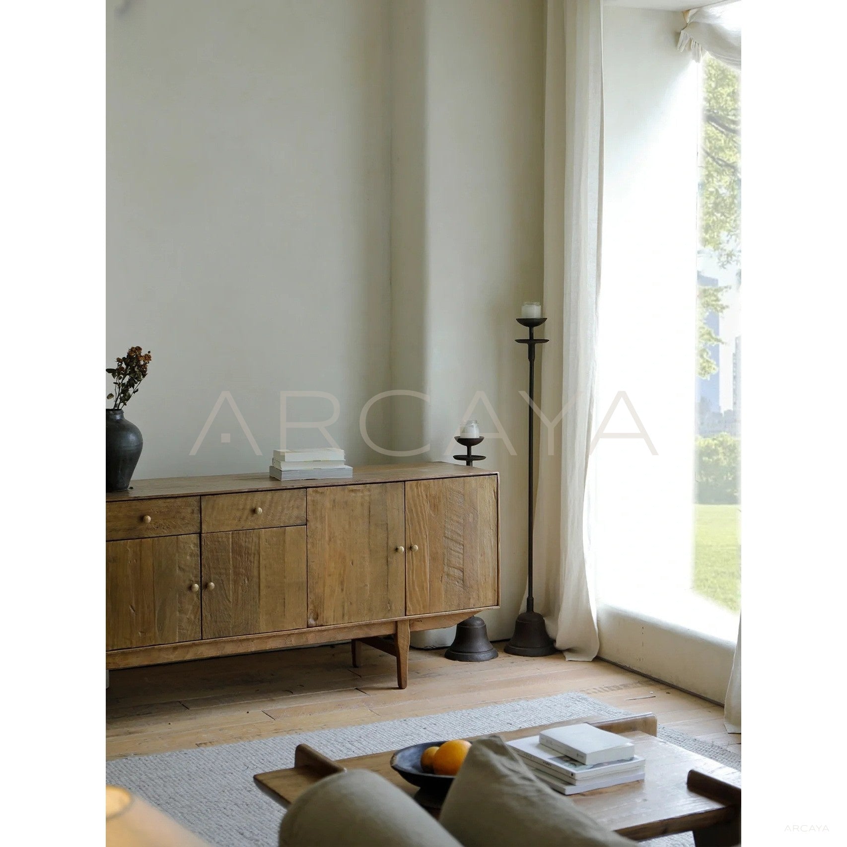 Natural Material Quiet Space Set — Storage - scene