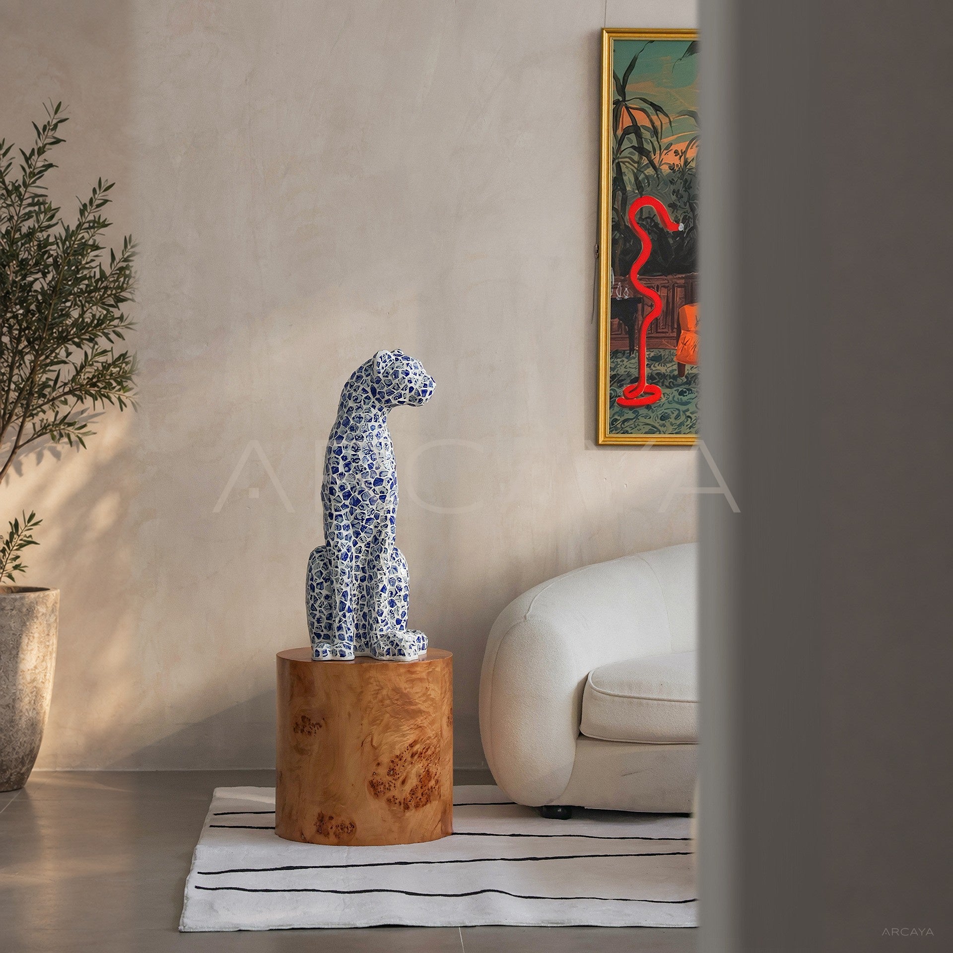 Lucky Leopard Sculpture