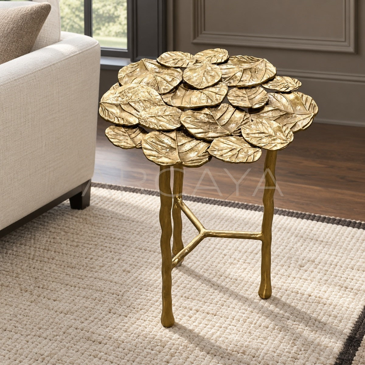 Brass Side Table