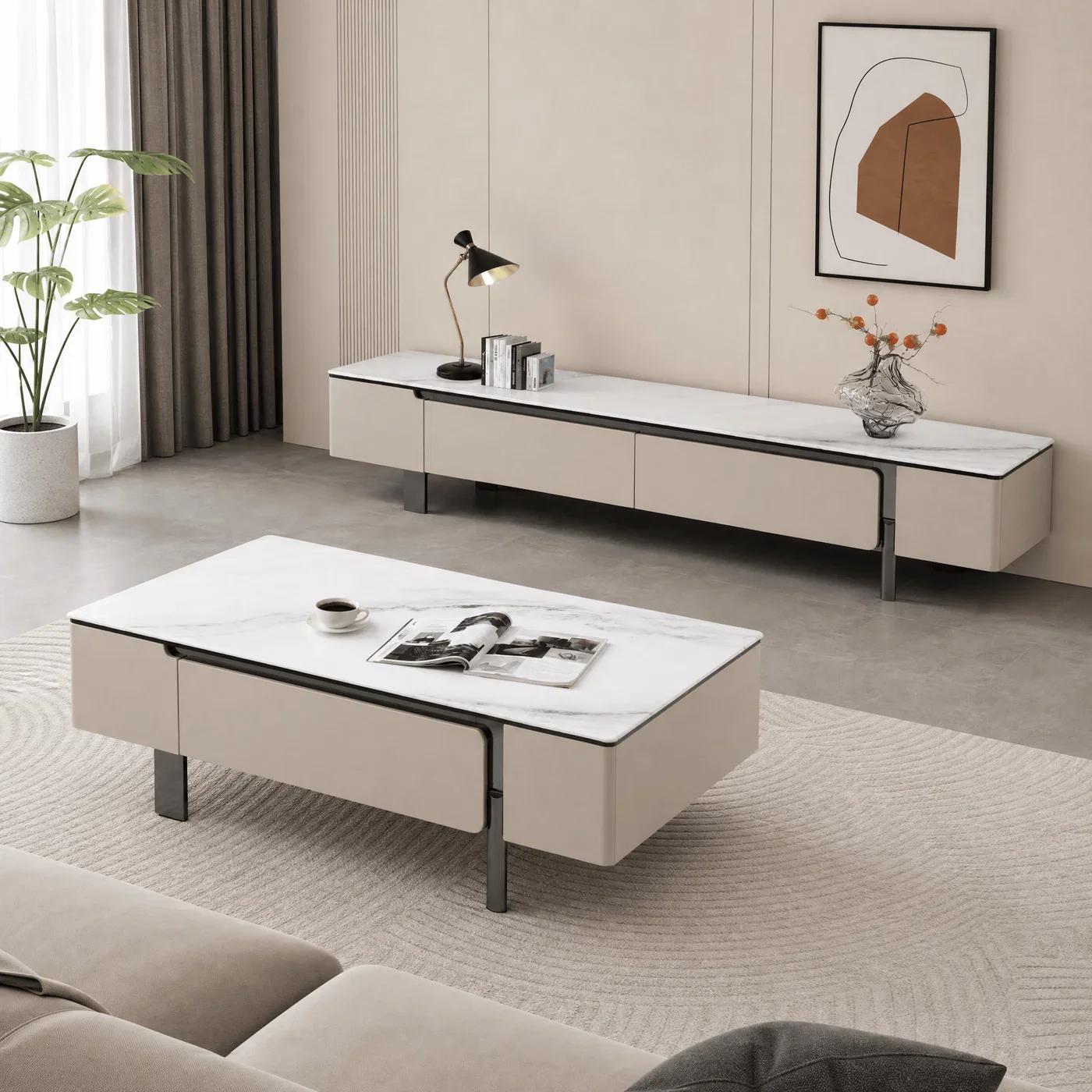 Media Consoles in a modern room