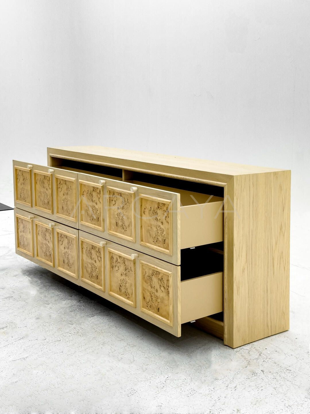 Custom Solid Wood Storage Cabinet - detail