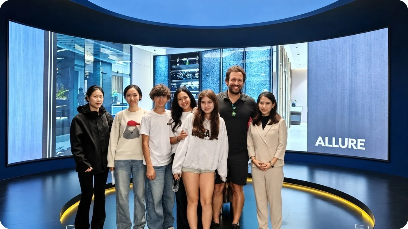 CBM Living showroom team and visitors