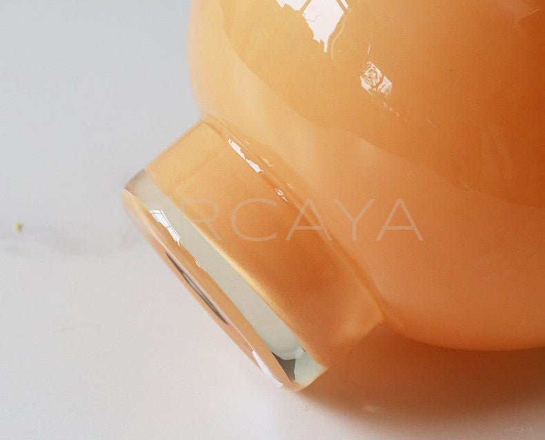 French Mid Century Glass Vase - scene