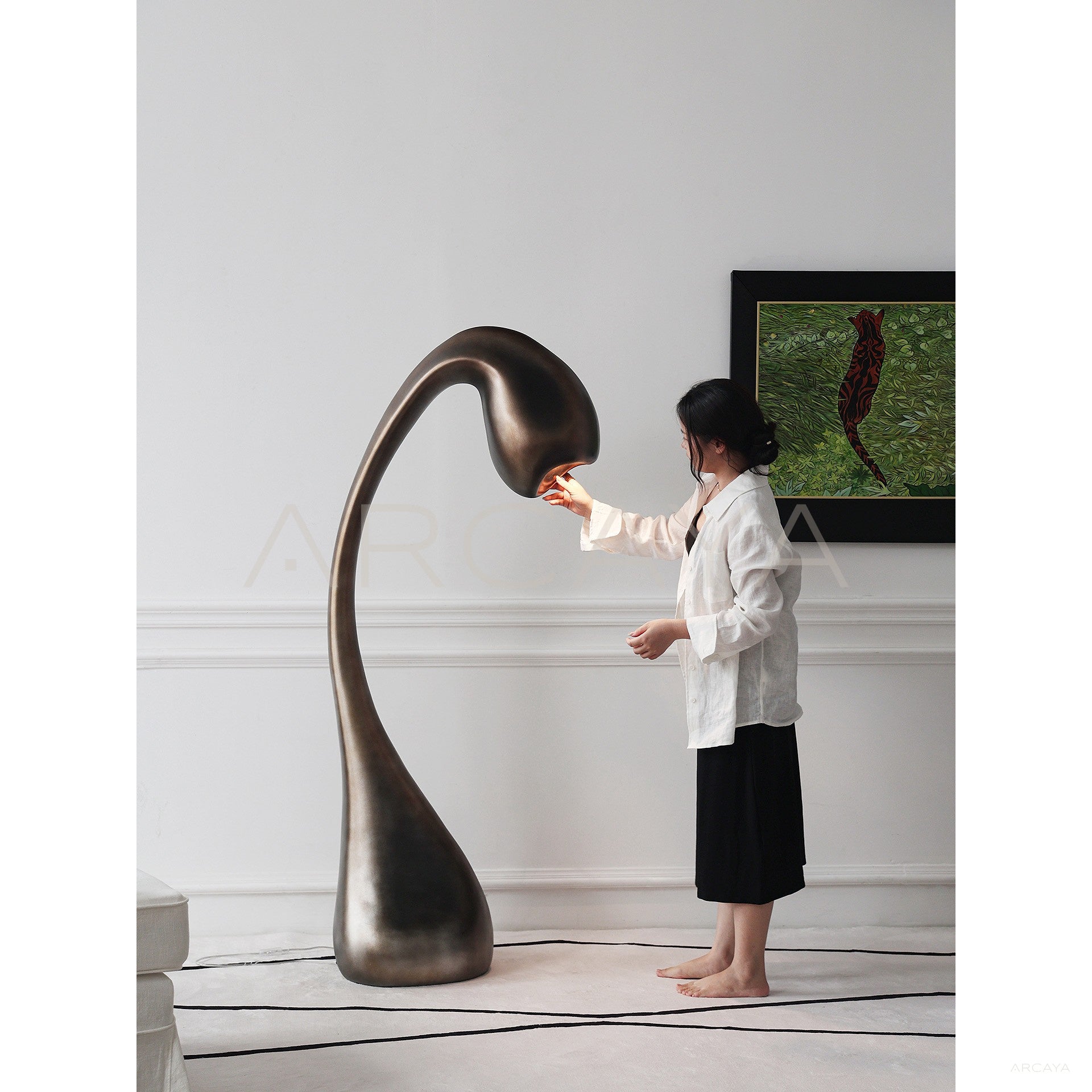 Organic Curve Lamp — Table Lighting - scene