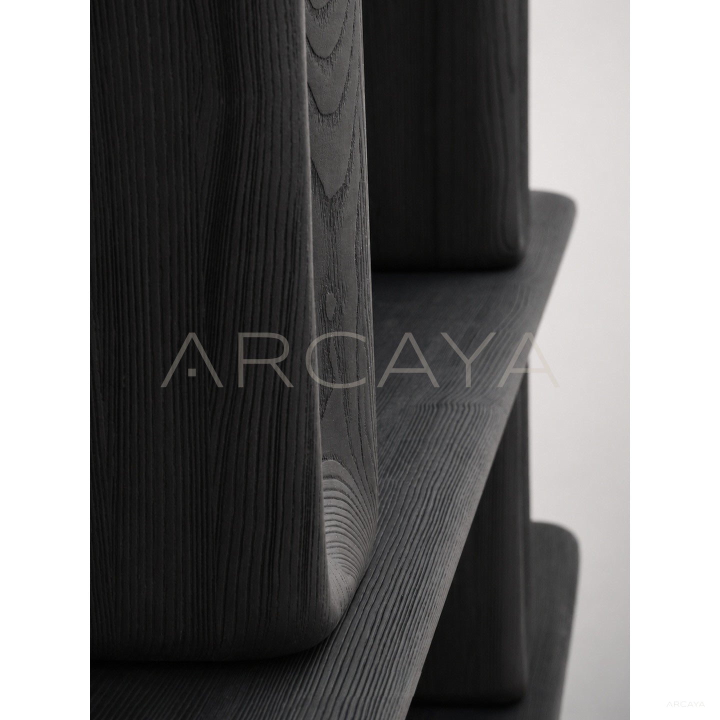 Patine Dark Wood Bookcase - scene
