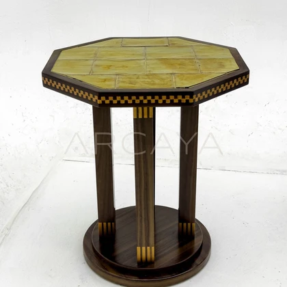 Mid Century Inlaid Side Table - main