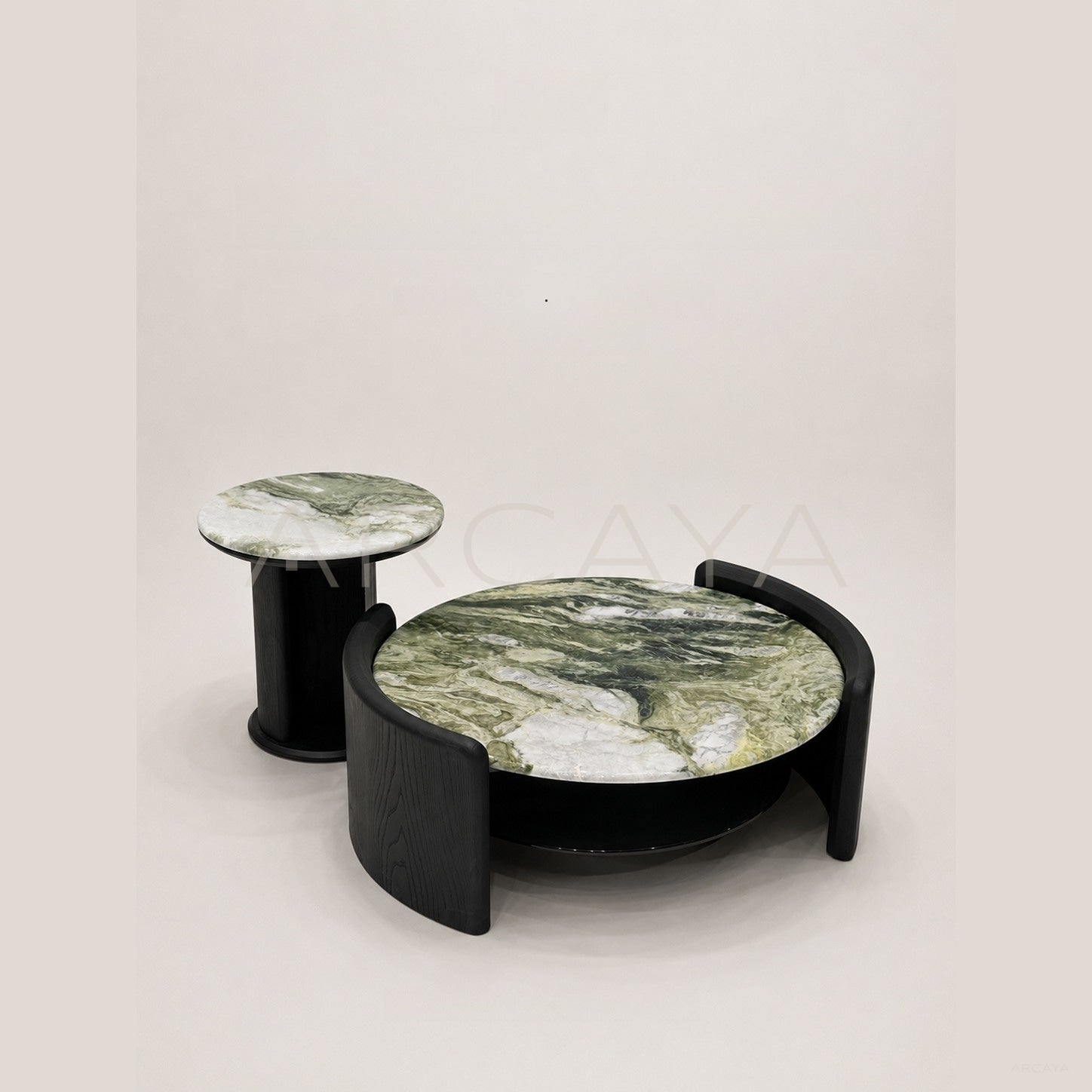 Daze Snow Mountain Jade Stone Coffee Table