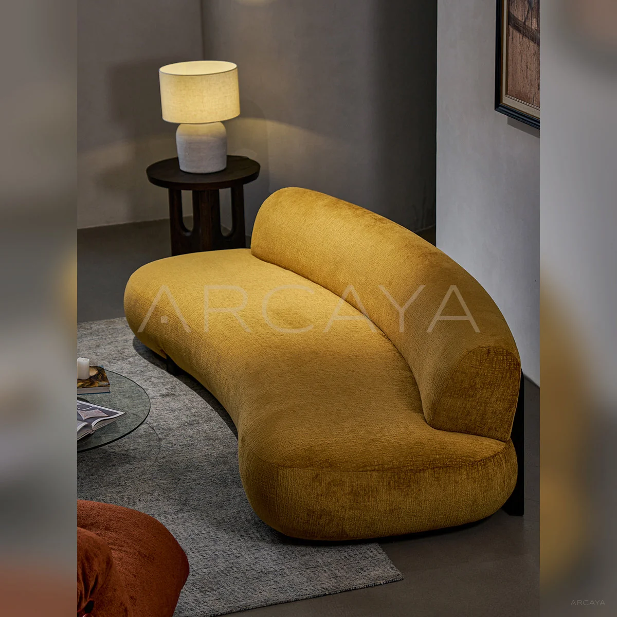 Riva Sienna Straight Sofa - front view 01