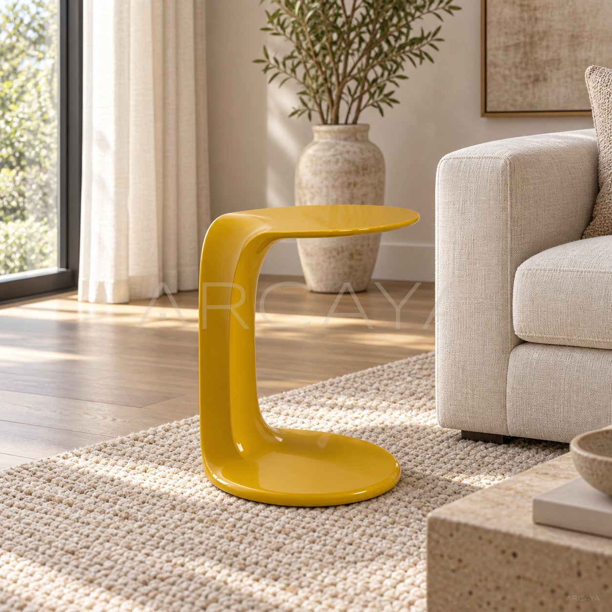 Motelda Mocha Wing Side Table