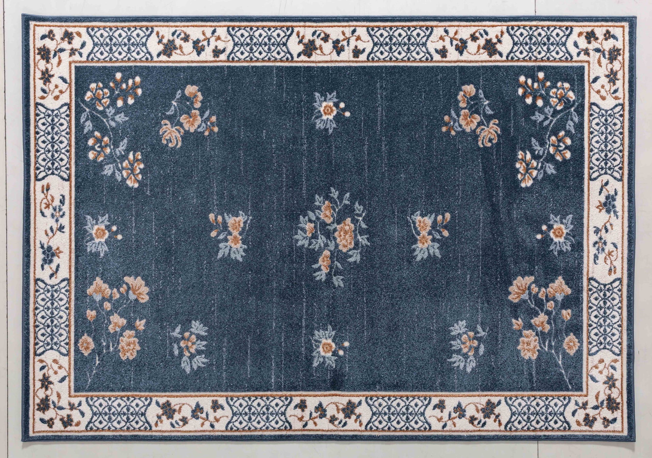 Garden Arbor Area Rug in a finished interior.