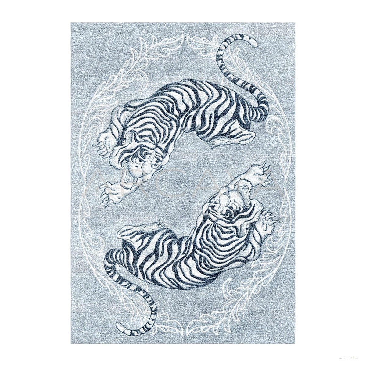 Tiger Stripe Totem Art Rug