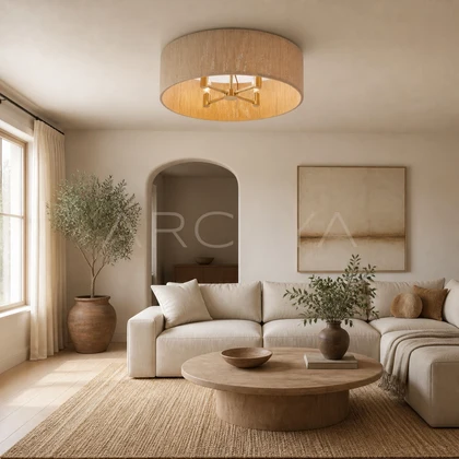 Bellamy Terrace Ceiling Light — styled interior view 01