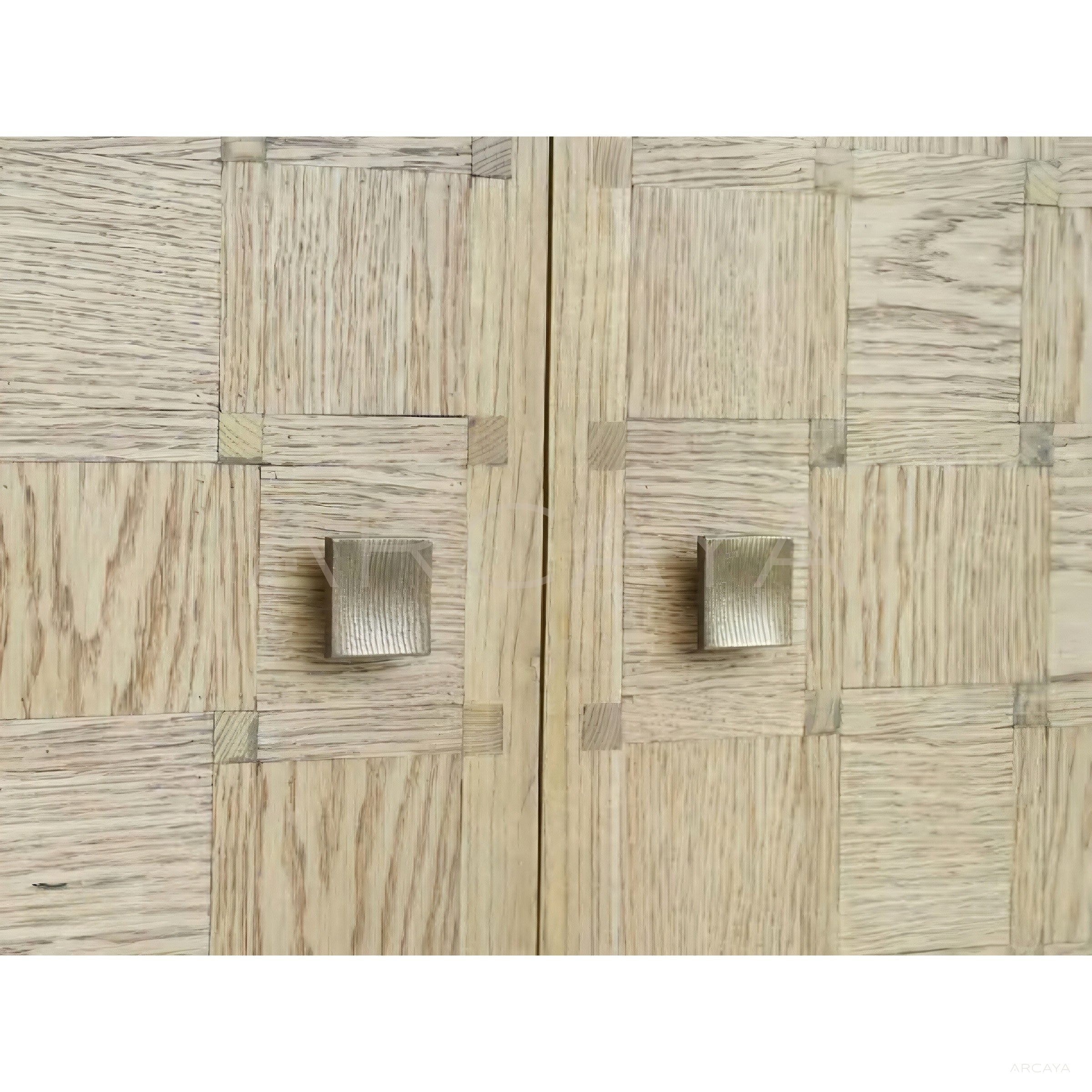 Oak Checkerboard Marquetry Highboy — Storage - scene