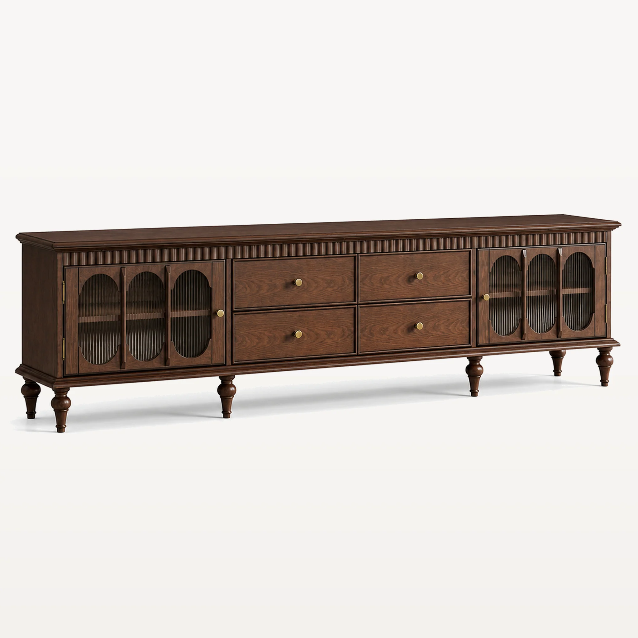 Madrid Media Console in a finished interior.