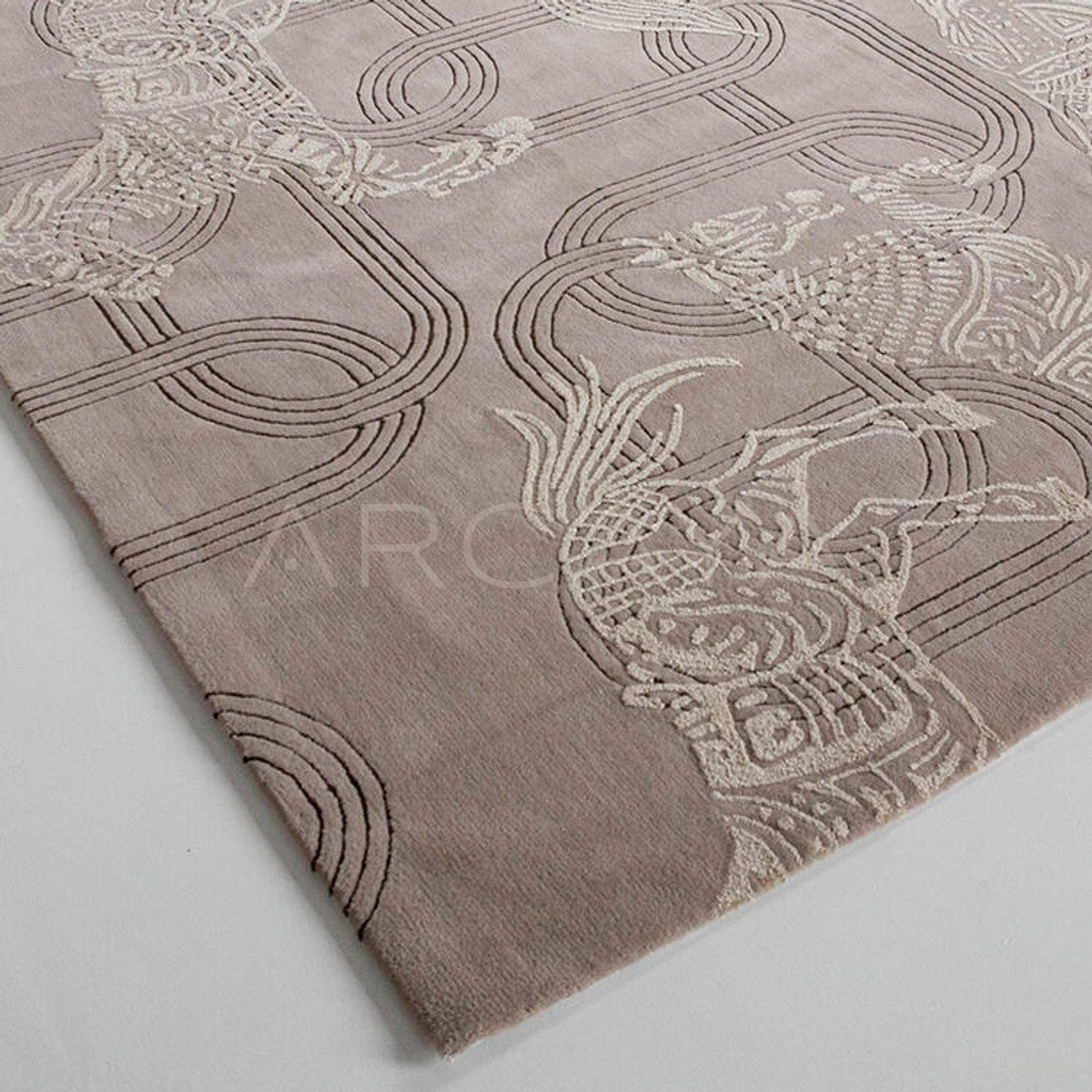 New Year Modern Rug - scene