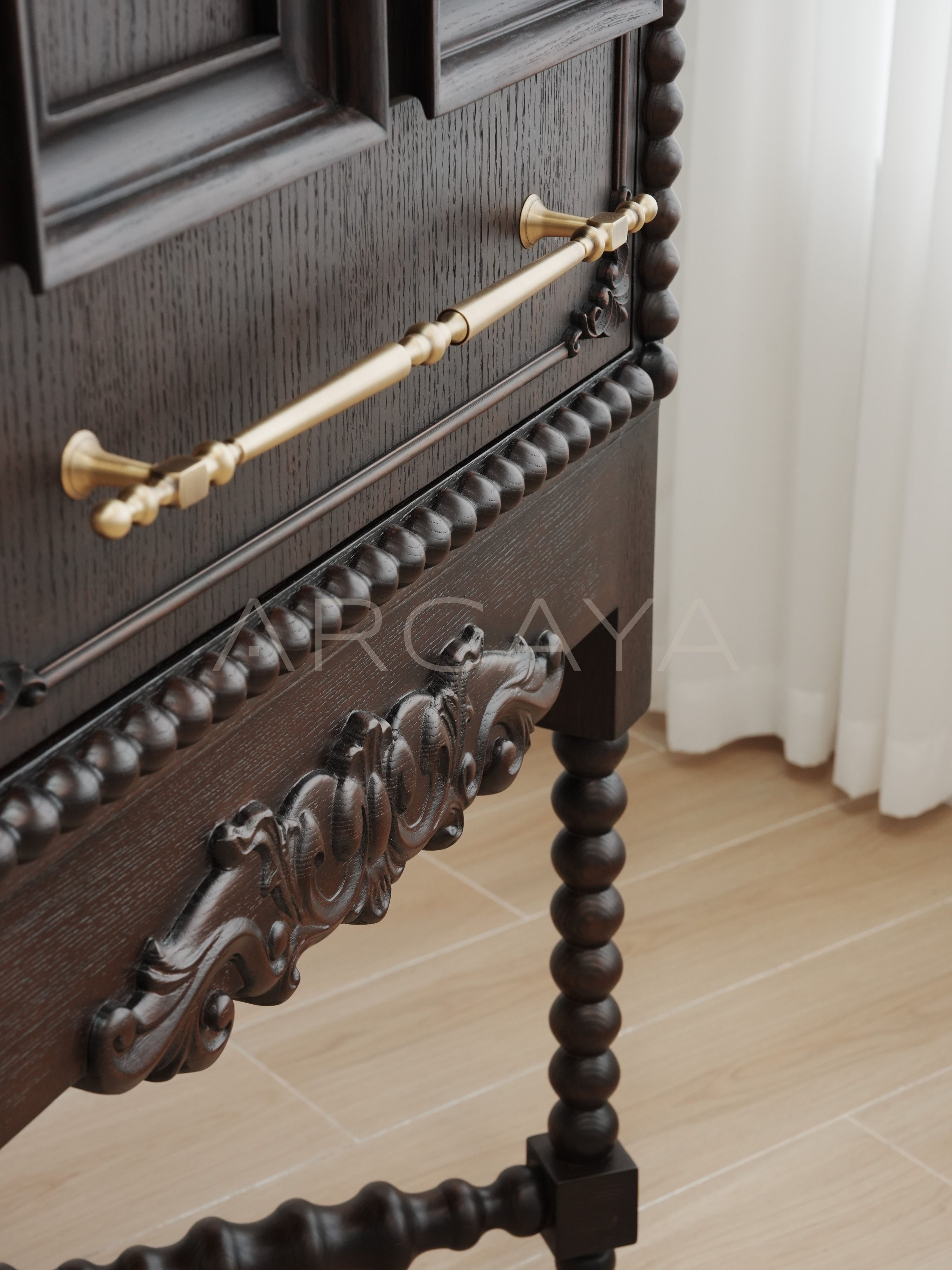 Yiduo Carved Sequence Cabinet - detail