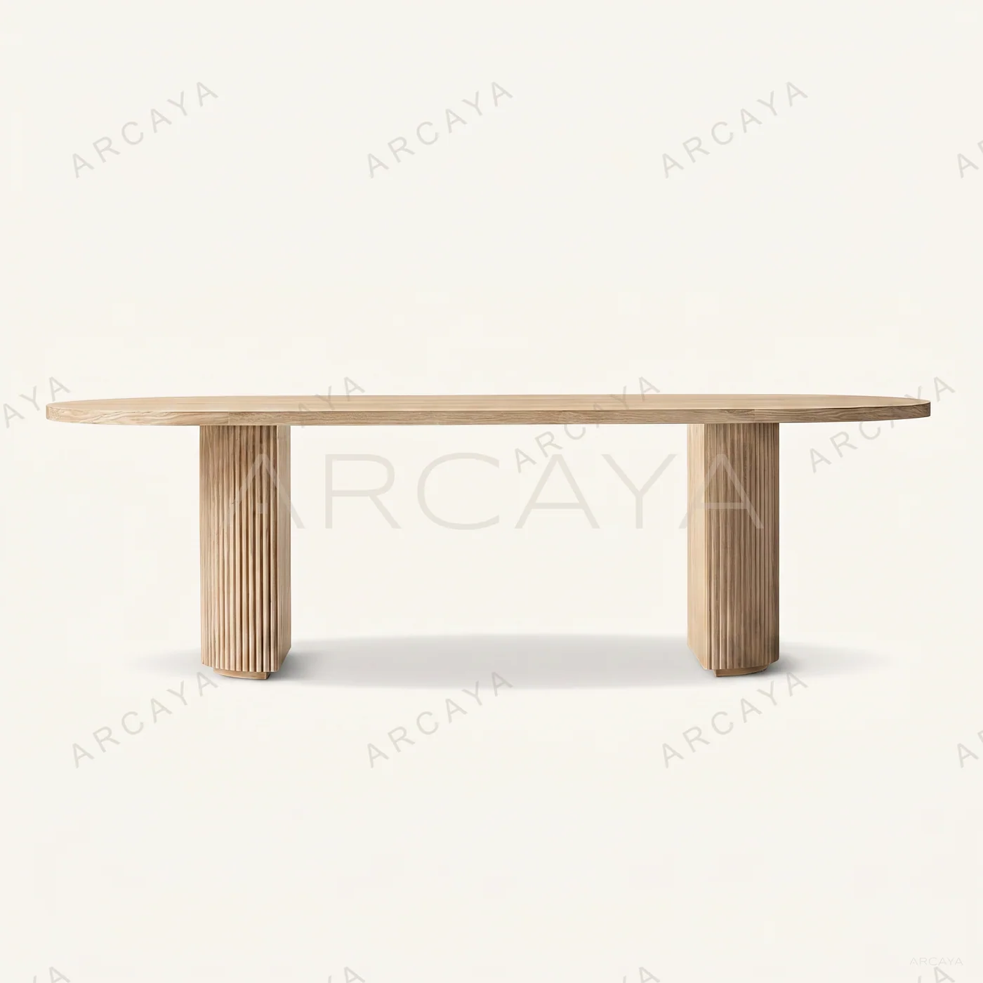 Alderton Oak Oval End Dining Table